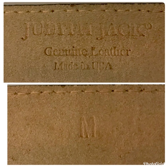 Judith Jack Vintage Leather Reptile Embossed Belt M